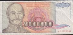 Yugoslavya 50000000000 Dinar 1993 Çok Temiz Pick 136