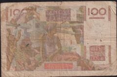 Fransa 100 Frank 1953 Temiz