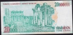 7.Emisyon 20 000 000 Lira G41 672802 Çok Temiz+