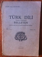 TÜRK DİLİ Türkçe-Fransızca BELLETEN EYLÜL 1941