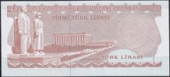6.Emisyon 3.Tertip 20 Lira G53 625636 Çil