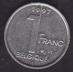 BELÇİKA 1 FRANK 1997