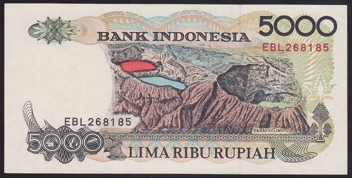ENDONEZYA 5000 RUPİ 1992 ÇİLALTI ÇİL