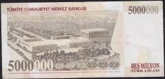 7.Emisyon 5.000.000 Lira C06 273170 Çok Temiz+