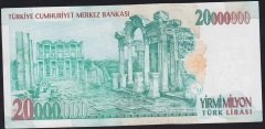 7.Emisyon 20 000 000 Lira G23 363177 Çok Temiz+