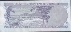 6.Emisyon 2.Tertip 5 Lira J81 340973 Çok Çok Temiz