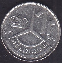 BELÇİKA 1 FRANK 1991