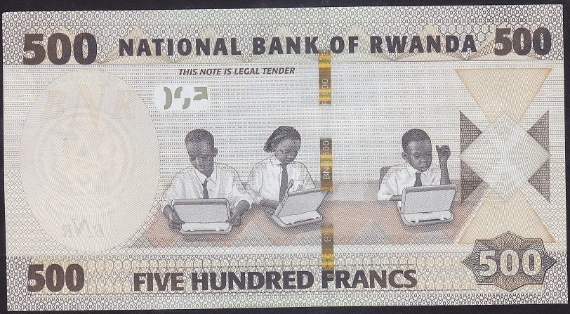 Rwanda 500 Frank 2019 Çil