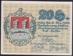 AVUSTURYA 20 HELLER NOTGELD 1920 ÇİLALTI ÇİL