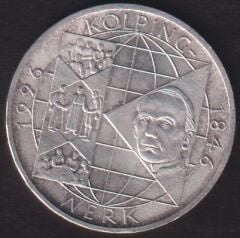 Almanya 10 Mark 1996 Gümüş (Kolpingwerk'in 150. Yıldönümü)