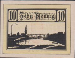 Almanya 10 Pfennig Notgeld 1921 Çil