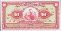 Peru 10 Sole 1965