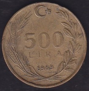 1989 Yılı 500 Lira