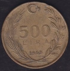 1989 Yılı 500 Lira