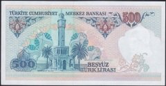 7.Emisyon 1.Tertip 500 Lira A38 719632 Çilaltı Çil