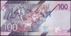 Kenya 100 Şiling 2019 Çil Pick 53