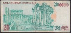 7.EMİSYON 20 000 000 LİRA C54 915301 ÇOK TEMİZ