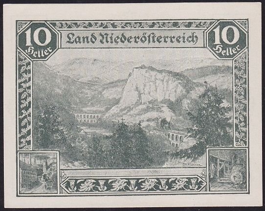 Avusturya 10 Heller Notgeld 1920 Çil