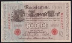 Almanya 1000 Mark 1910 Ççt Çilaltı