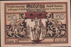 Almanya 50 Pfennig Notgeld 1921 Çil