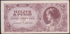 Macaristan 10000 B Pengo 1946 Çok Temiz+