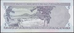 6.Emisyon 2.Tertip 5 Lira J55 001896 Çilaltı