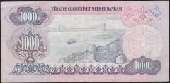 6.Emisyon 1.Tertip 1000 Lira C10 288370 Çok Temiz