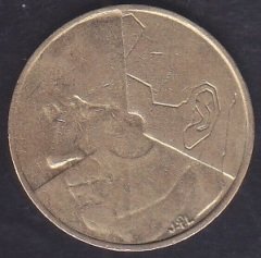 BELÇİKA 5 FRANK 1986