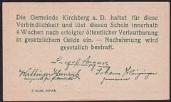 Avusturya 10 Kirchberg Notgeld 1920 Çil