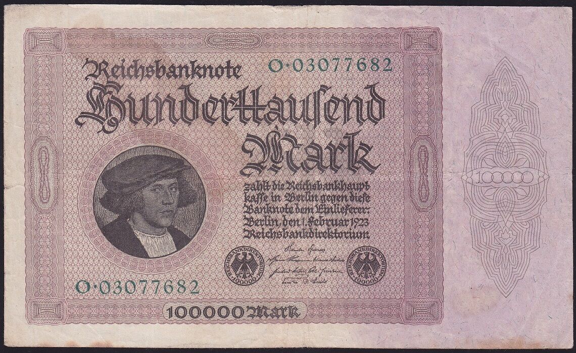 Almanya 100.000 Mark 1923 Çok Temiz+