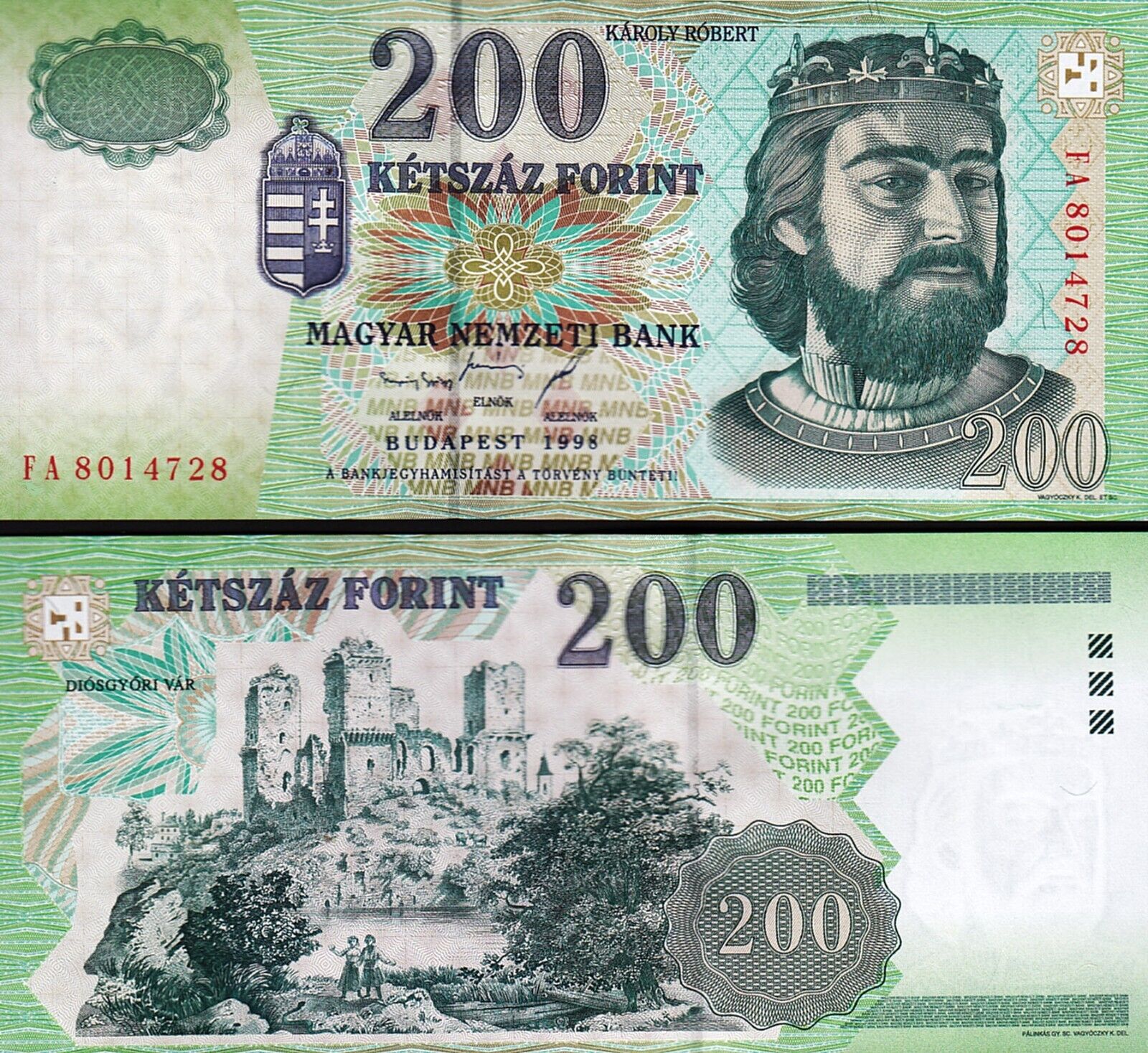 Macaristan 200 Forint 1998 Çil Pick 178
