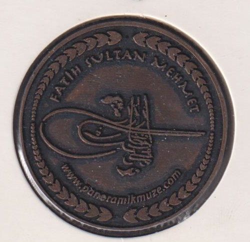 Fatih Sultan Mehmet Madalya 4 cm