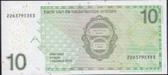 Hollanda Antilleri 10 Gulden 2016