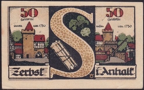 ALMANYA 50 PFENNİNG NOTGELD 1921 ÇİL
