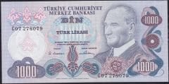 6.Emisyon 1.Tertip 1000 Lira C07 278079 Çilaltı