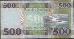 South Sudan 500 Pound 2021 Çilaltı Çil