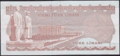 6.Emisyon 3.Tertip 20 Lira G33 251262 Çok Çok Temiz