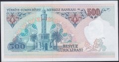 7.Emisyon 1.Tertip 500 Lira A36 163011 Çilaltı Çil