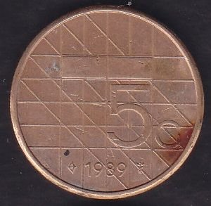 Hollanda 5 Gulden 1989