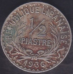 LÜBNAN 1/2 PİASTRE 1936
