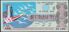 1979 19 EYLÜL ÇEYREK BİLET N SERİSİ