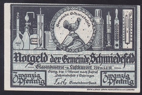 ALMANYA 20 PFENNİNG NOTGELD ÇİL