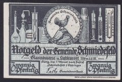 ALMANYA 20 PFENNİNG NOTGELD ÇİL