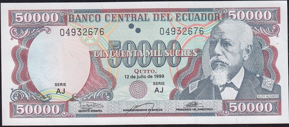 Ekvator 50000 Sucres 1999