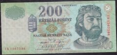 Macaristan 200 Forint 2005 Çok Temiz+