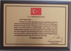 Ayasofya-i Kebir Camii Şerifi Gümüş Ve Bronz Hatıra Para Seti