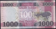 South Sudan 1000 Pound 2021 Çilaltı Çil 999