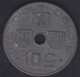BELÇİKA 10 CENT 1943