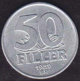 Macaristan 50 Filler 1989