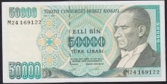 7.EMİSYON 2.TERTİP 50000 LİRA M24 169122 ÇÇT +